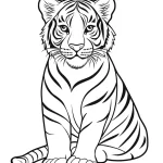 coloriage Tigre a colorier en ligne