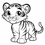 coloriage Tigre à imprimer pdf gratuit