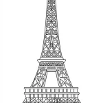 coloriage Tour Eiffel à imprimer pdf