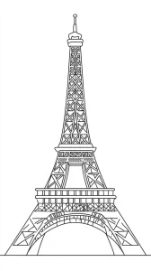 coloriage Tour Eiffel à imprimer pdf