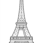 imprimer coloriage Tour Eiffel