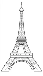 imprimer coloriage Tour Eiffel