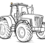 coloriage Tracteur pour enfants à télécharger
