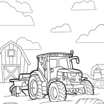 coloriage Tracteur et dessins