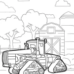 coloriage Tracteur pour enfant de 3 ans