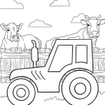 coloriage Tracteur a imprimer gratuit