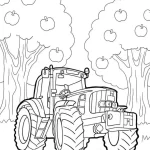 coloriage Tracteur a colorier en ligne