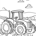coloriage Tracteur a colorier en ligne gratuitement