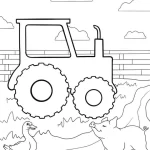 coloriage Tracteur en ligne pour enfant
