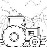 coloriage Tracteur a colorier en ligne gratuitement