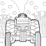 coloriage Tracteur à imprimer pour enfants