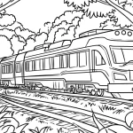 coloriage Train pour enfants à imprimer