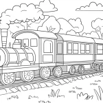 coloriage Train pour enfants