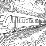 coloriage Train pour enfant gratuit