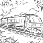 imprimer coloriage Train