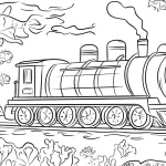 coloriage Train gratuit pour enfants