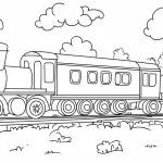 coloriage Train et dessins