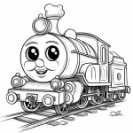 coloriage Train pour bebe a imprimer