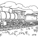 coloriage Train a imprimer