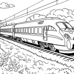 coloriage Train en ligne pour enfant