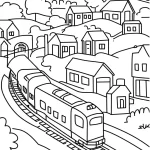 coloriage Train et dessin a imprimer