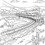 coloriage Train pour enfants a imprimer gratuit