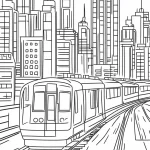 coloriage Train pour enfants a imprimer gratuit