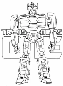 coloriage Transformers One pour enfant de à imprimer