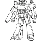 coloriage Transformers One pour bebe a imprimer