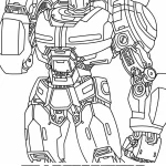 coloriage Transformers One pour enfant de 7 ans