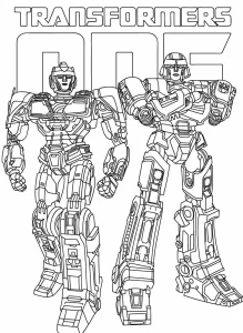 coloriage Transformers One gratuit pour enfants