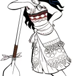 coloriage Vaiana gratuit a imprimer