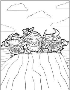 coloriage Vaiana pour enfant de 2 ans