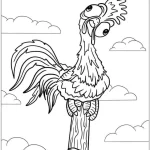 coloriage Vaiana de pour enfants