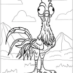 coloriage Vaiana à imprimer pour enfant de 10 ans