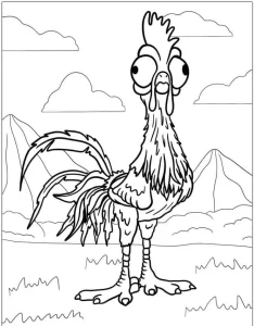 coloriage Vaiana à imprimer pour enfant de 10 ans