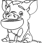 coloriage Vaiana pour enfant de 7 ans