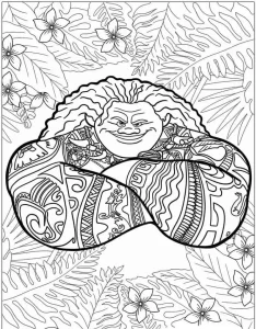 coloriage Vaiana à imprimer pour enfant de 9 ans