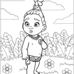 coloriage Vaiana pour enfant de 7 ans