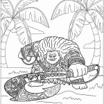 coloriage Vaiana a imprimer gratuit