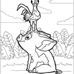 coloriage Vaiana à imprimer pour enfant de 4 ans