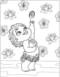 coloriage Vaiana en ligne