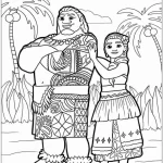 coloriage Vaiana à imprimer