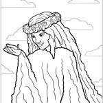 coloriage Vaiana educatif pour enfant