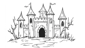 coloriage Vampire Halloween pour enfants a imprimer