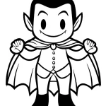 coloriage Vampire Halloween en ligne pour enfant