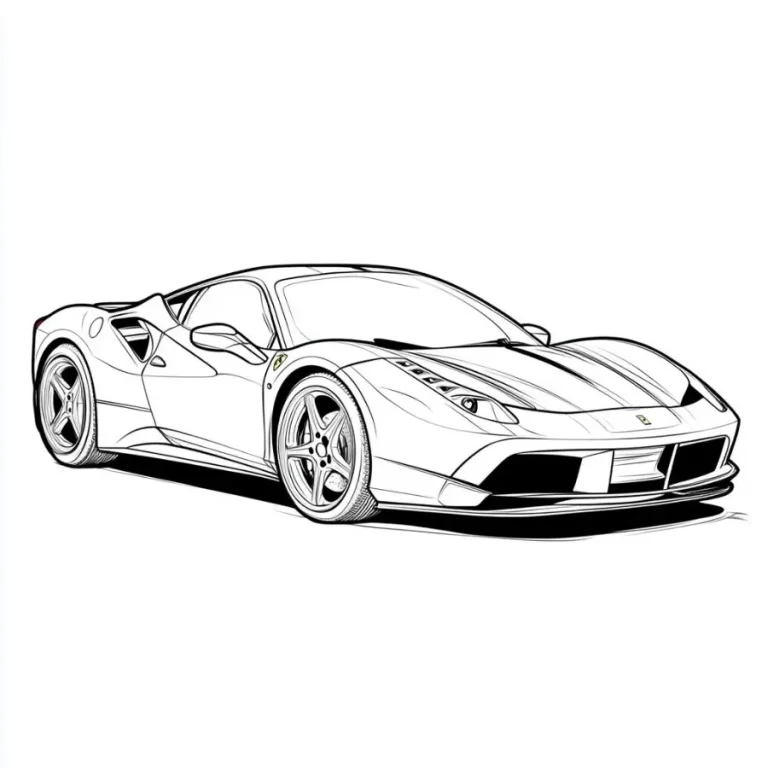 Tranh tô màu Voiture