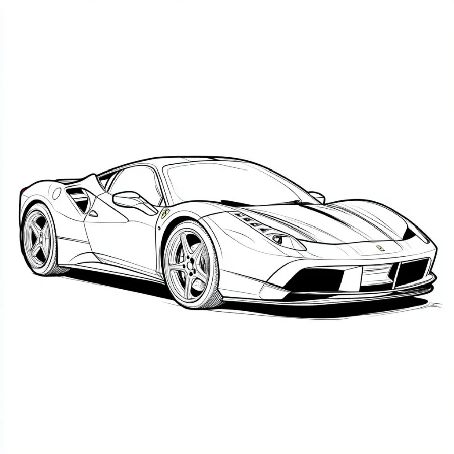Tranh tô màu Voiture