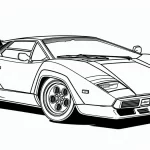 coloriage Voiture pour enfants à imprimer