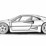 coloriage Voiture et apprentissage